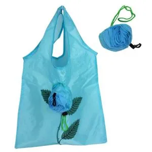 Sono disponibili borse pieghevoli in poliestere per cartoni animati e borse per fragole